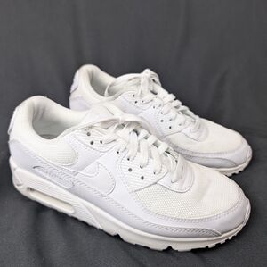 Nike Air Max 90 Men's Size 8.5  Triple White Tennis Shoes